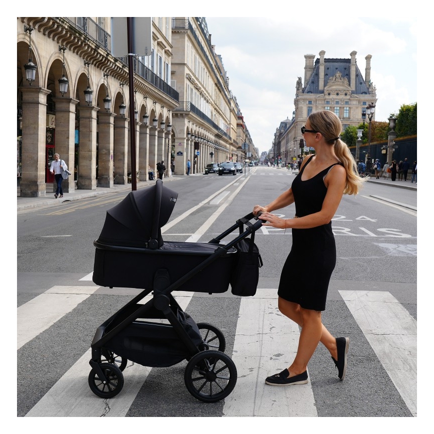 Lionelo - 2-in-1 combi-kinderwagen LAYLA Black Onyx