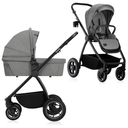 Lionelo - 2-in-1 combi-kinderwagen MERIL Grey Stone