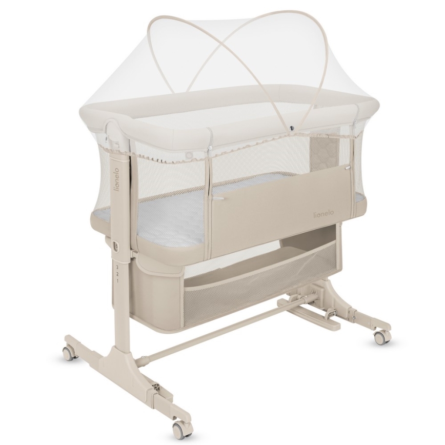 Lionelo - 3-in-1 babybedje JODIE Beige Cream