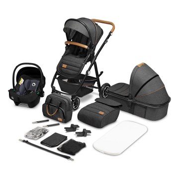 Lionelo - 3-in-1 combi-kinderwagen AMBER Grey Graphite