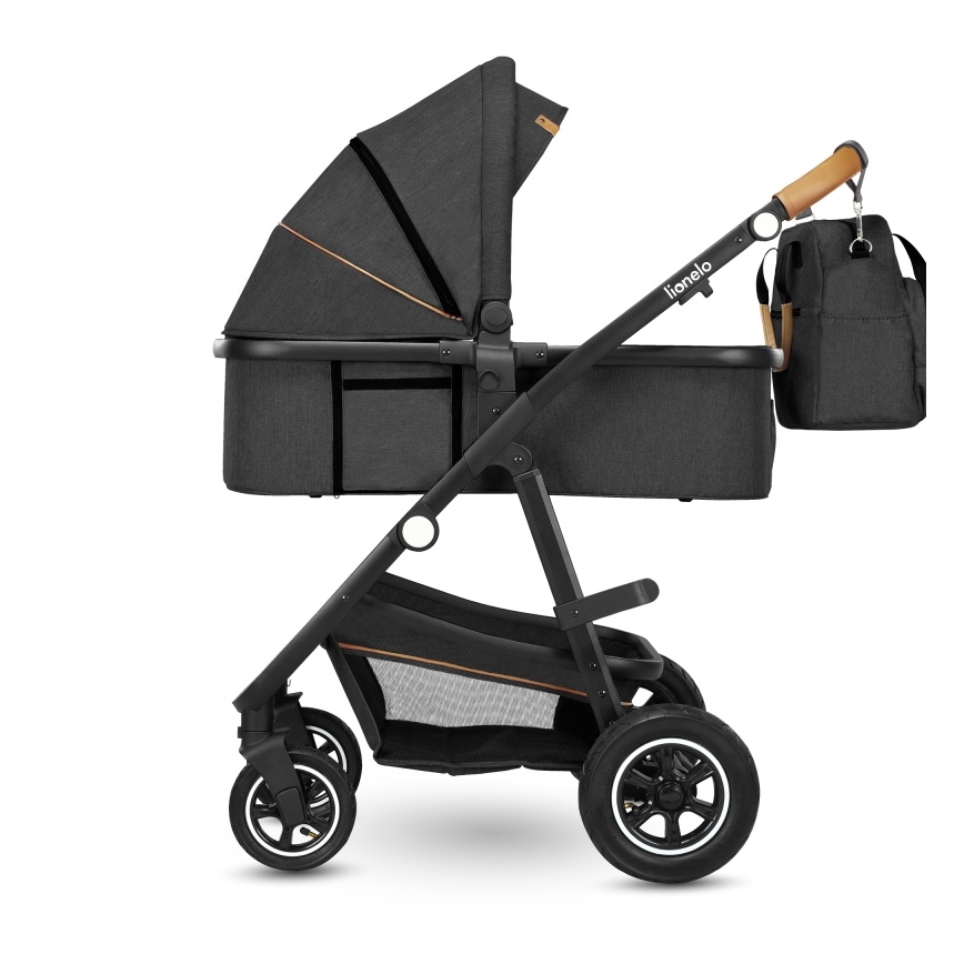 Lionelo - 3-in-1 combi-kinderwagen AMBER Grey Graphite