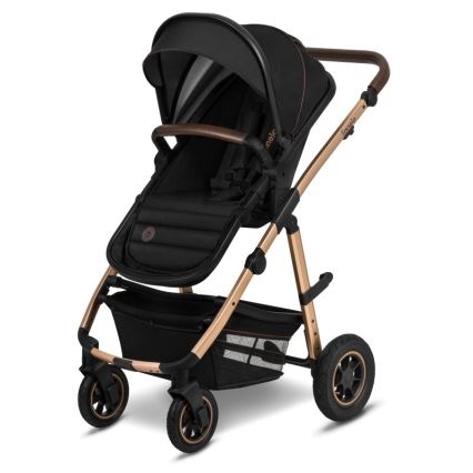 Lionelo - 3-in-1 combi-kinderwagen AMBER Zwart Onyx