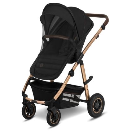 Lionelo - 3-in-1 combi-kinderwagen AMBER Zwart Onyx