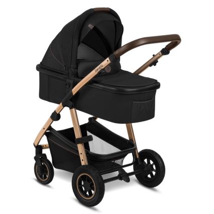 Lionelo - 3-in-1 combi-kinderwagen AMBER Zwart Onyx