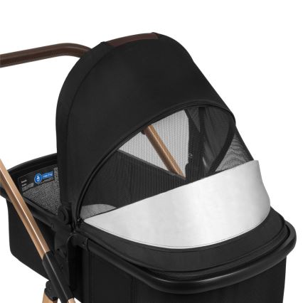 Lionelo - 3-in-1 combi-kinderwagen AMBER Zwart Onyx