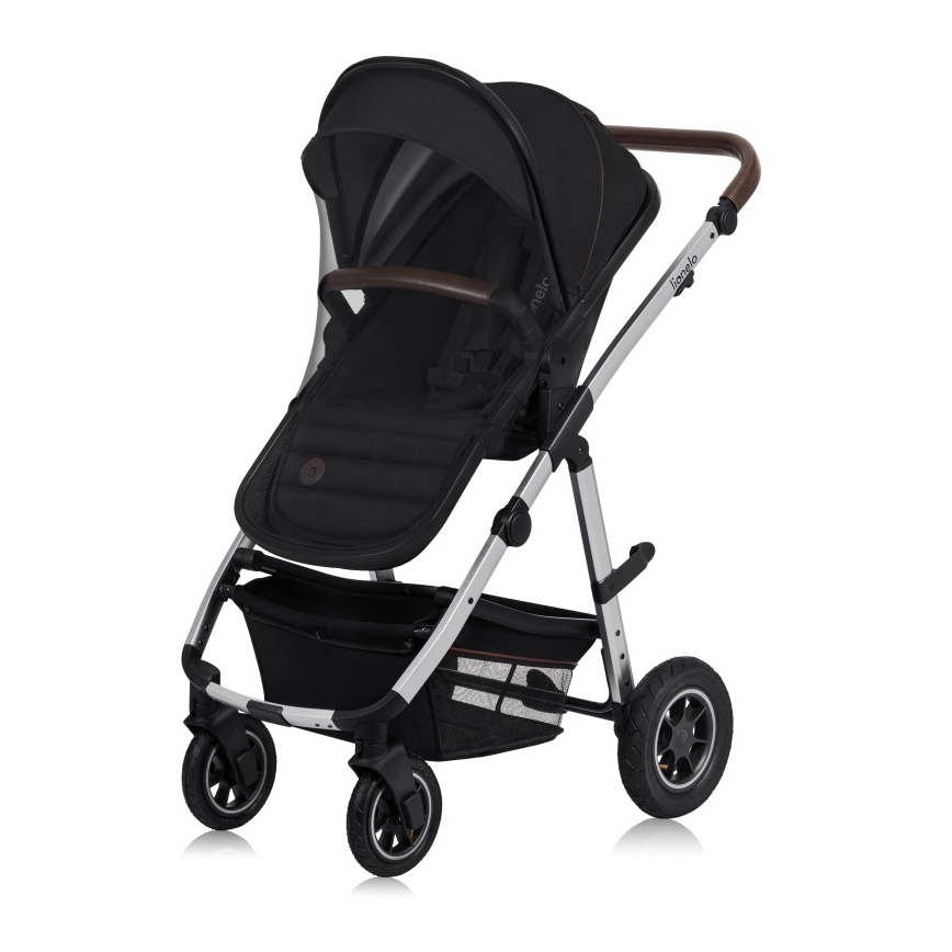 Lionelo - 3-in-1 combi-kinderwagen AMBER Zwart/Zilver
