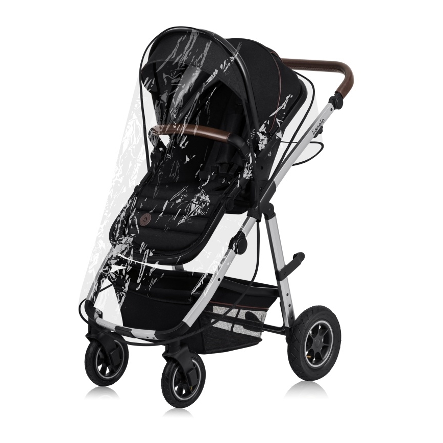 Lionelo - 3-in-1 combi-kinderwagen AMBER Zwart/Zilver