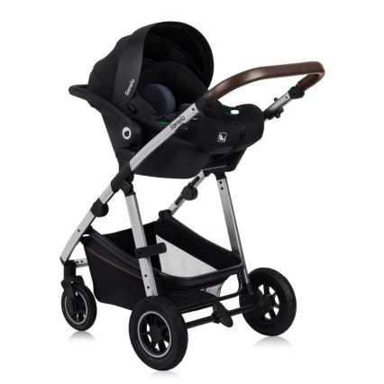 Lionelo - 3-in-1 combi-kinderwagen AMBER Zwart/Zilver