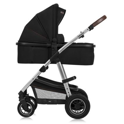 Lionelo - 3-in-1 combi-kinderwagen AMBER Zwart/Zilver