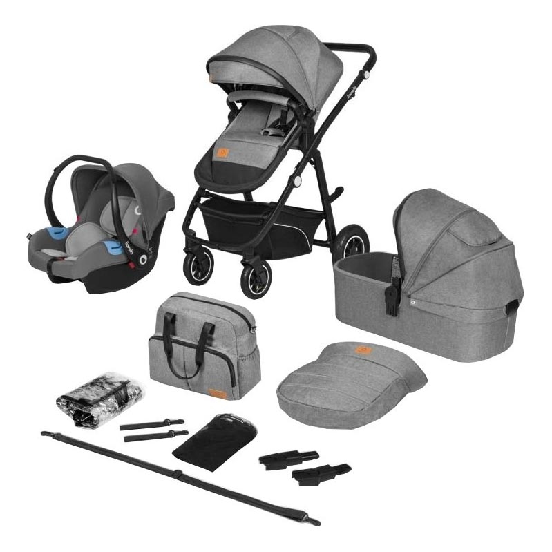 Lionelo - 3-in-1 combi-kinderwagen BIANKA Grey Stone