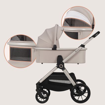 Lionelo - 3-in-1 combi-kinderwagen LAYLA Beige Sand