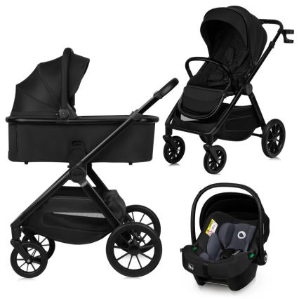 Lionelo - 3-in-1 combi-kinderwagen LAYLA Black Onyx
