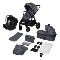Lionelo - 3-in-1 combi-kinderwagen LAYLA Grey Stone