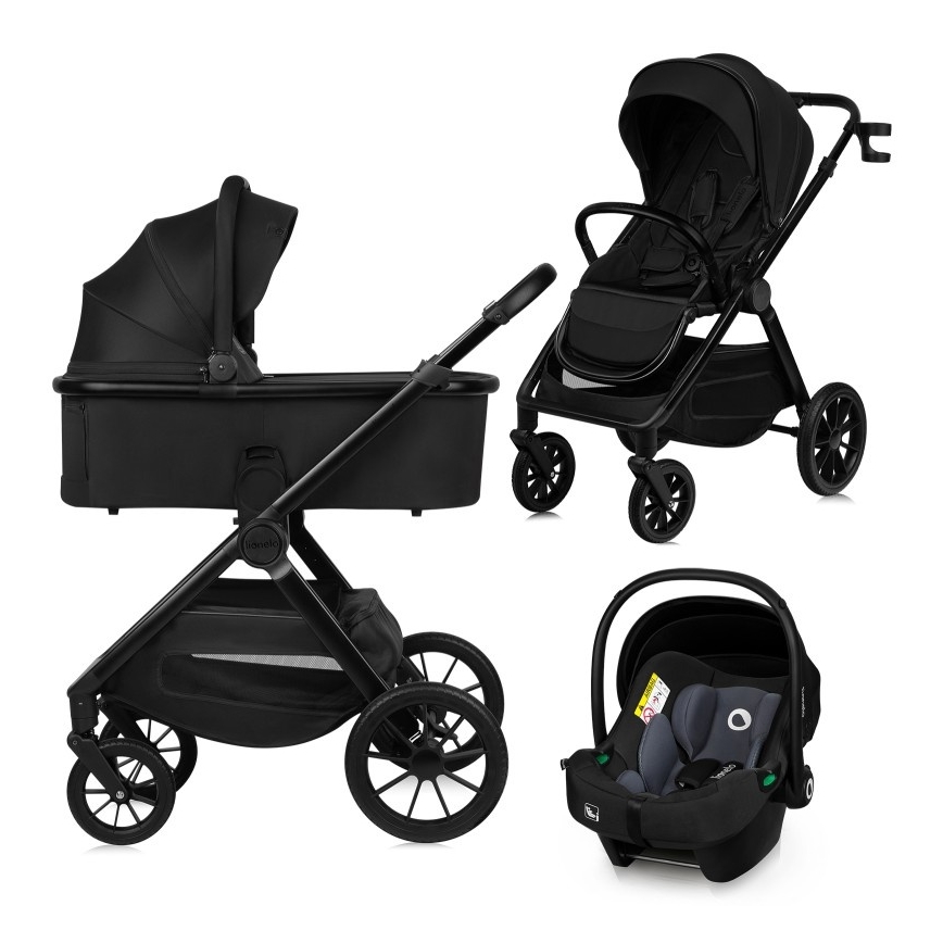 Lionelo - 3-in-1 combi-kinderwagen LAYLA Zwart Onyx