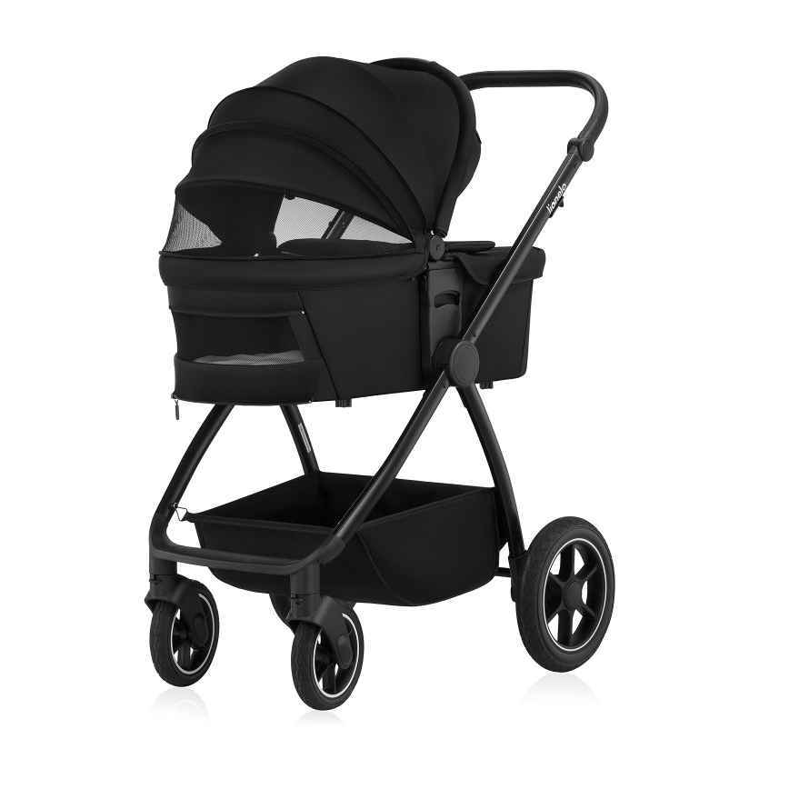 Lionelo - 3-in-1 combi-kinderwagen MERIL Black Onyx