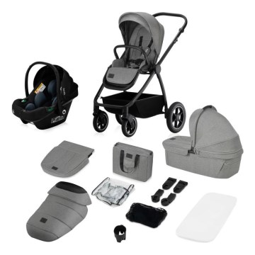 Lionelo - 3-in-1 combi-kinderwagen MERIL Grijs Stone
