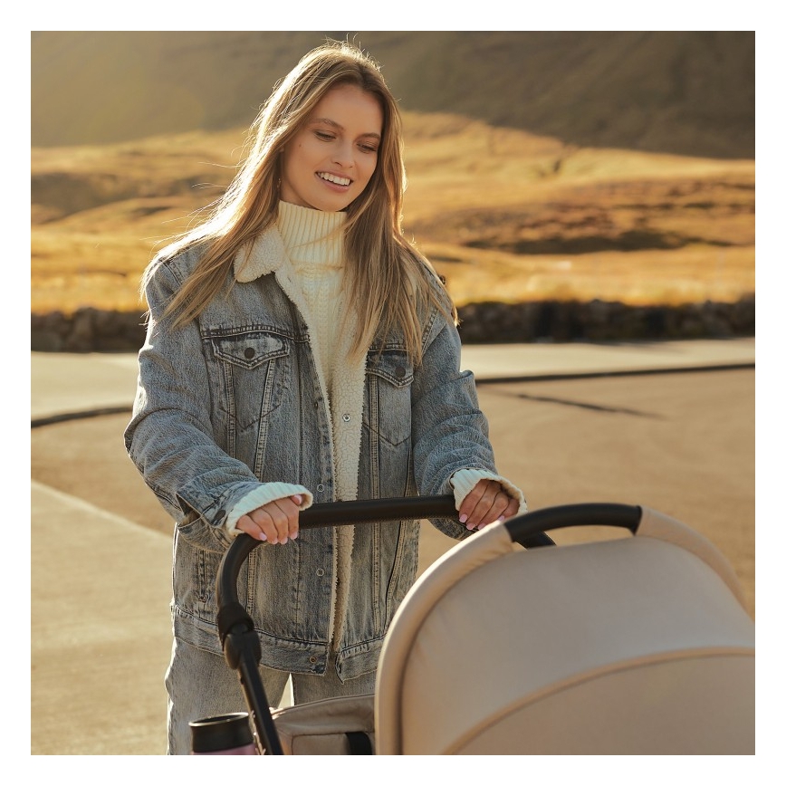 Lionelo - 3-in-1 combi-kinderwagen MERIL Grijs Stone