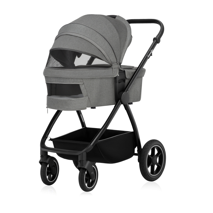 Lionelo - 3-in-1 combi-kinderwagen MERIL Grijs Stone