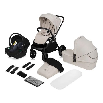 Lionelo - 3-in-1 combi-kinderwagen MIKA PLUS beige zand