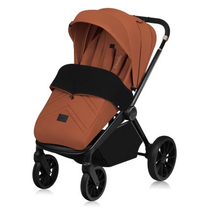 Lionelo - 3-in-1 combi-kinderwagen MIKA PLUS Brown Rust