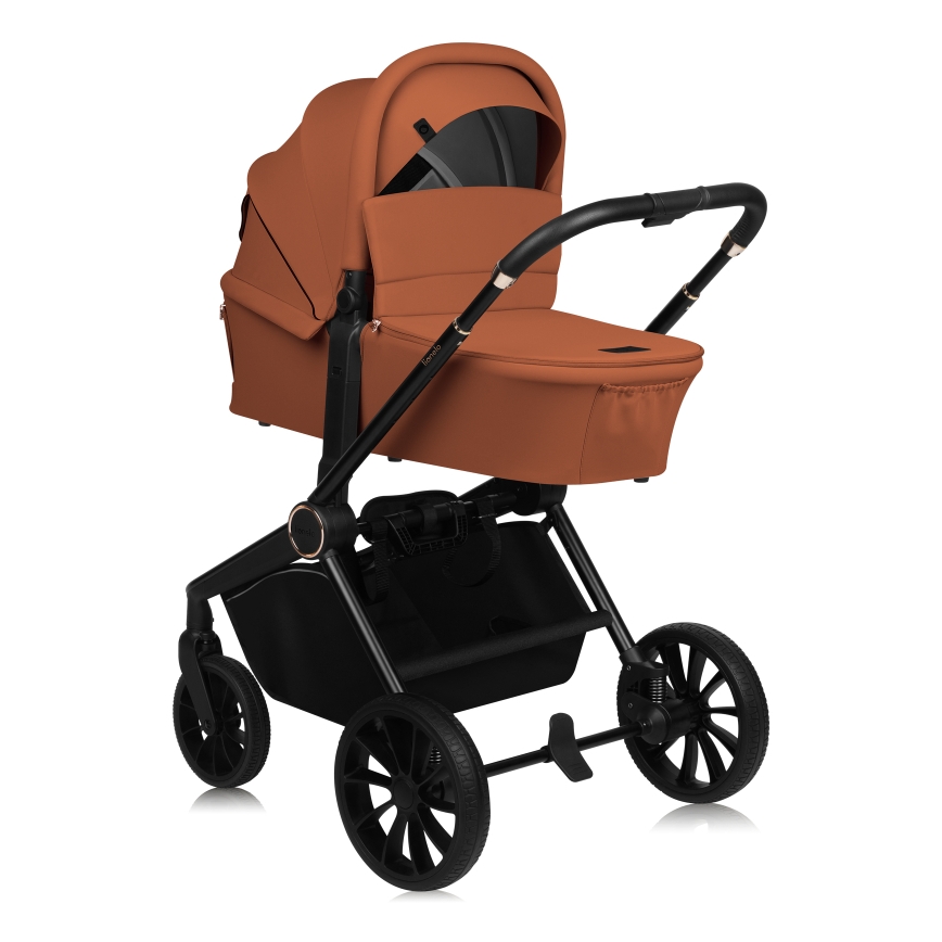 Lionelo - 3-in-1 combi-kinderwagen MIKA PLUS Brown Rust