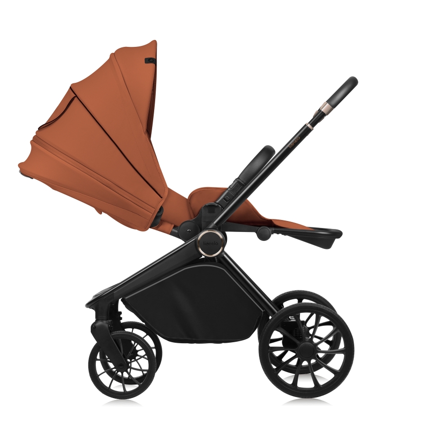 Lionelo - 3-in-1 combi-kinderwagen MIKA PLUS Brown Rust