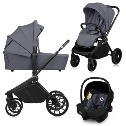 Lionelo - 3-in-1 combi-kinderwagen MIKA PLUS Grey Stone