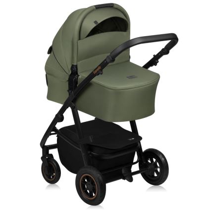 Lionelo - 3-in-1 combinatiekinderwagen AMBER PLUS Green Forest