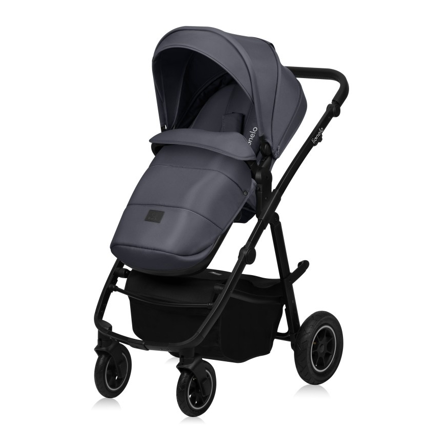 Lionelo - 3-in-1 combinatiekinderwagen AMBER PLUS Grijs Grafiet
