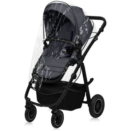 Lionelo - 3-in-1 combinatiekinderwagen AMBER PLUS Grijs Grafiet