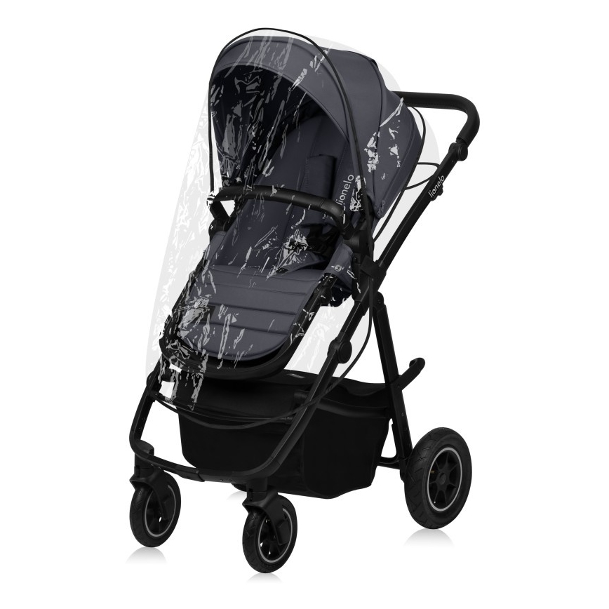 Lionelo - 3-in-1 combinatiekinderwagen AMBER PLUS Grijs Grafiet