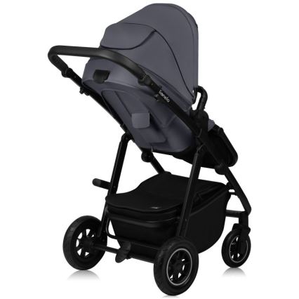 Lionelo - 3-in-1 combinatiekinderwagen AMBER PLUS Grijs Grafiet