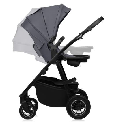 Lionelo - 3-in-1 combinatiekinderwagen AMBER PLUS Grijs Grafiet