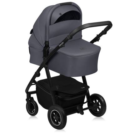 Lionelo - 3-in-1 combinatiekinderwagen AMBER PLUS Grijs Grafiet