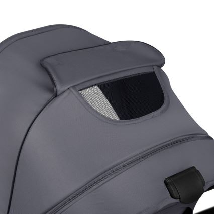 Lionelo - 3-in-1 combinatiekinderwagen AMBER PLUS Grijs Grafiet