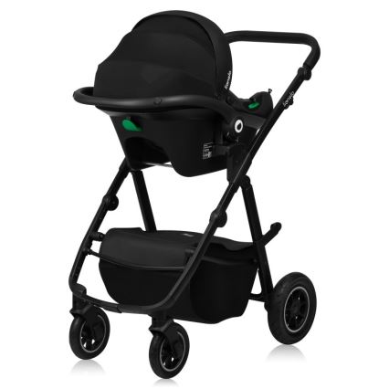 Lionelo - 3-in-1 combinatiekinderwagen AMBER PLUS Grijs Grafiet