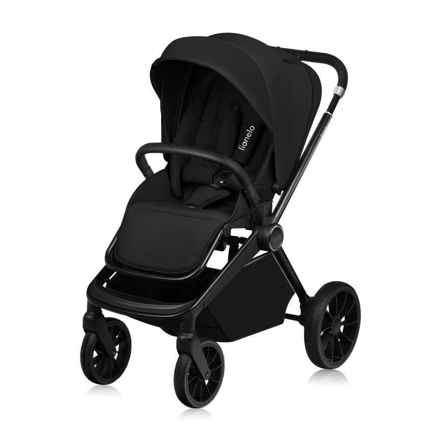 Lionelo - 3-in-1 combinatiekinderwagen MIKA PLUS Zwart Onyx