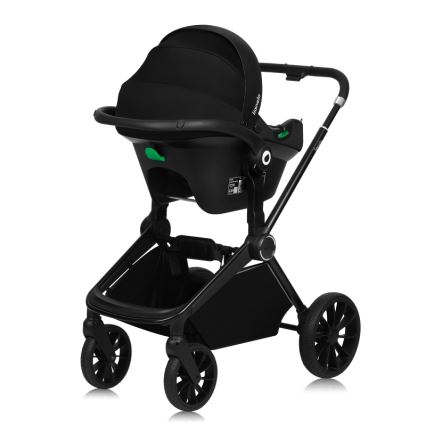 Lionelo - 3-in-1 combinatiekinderwagen MIKA PLUS Zwart Onyx