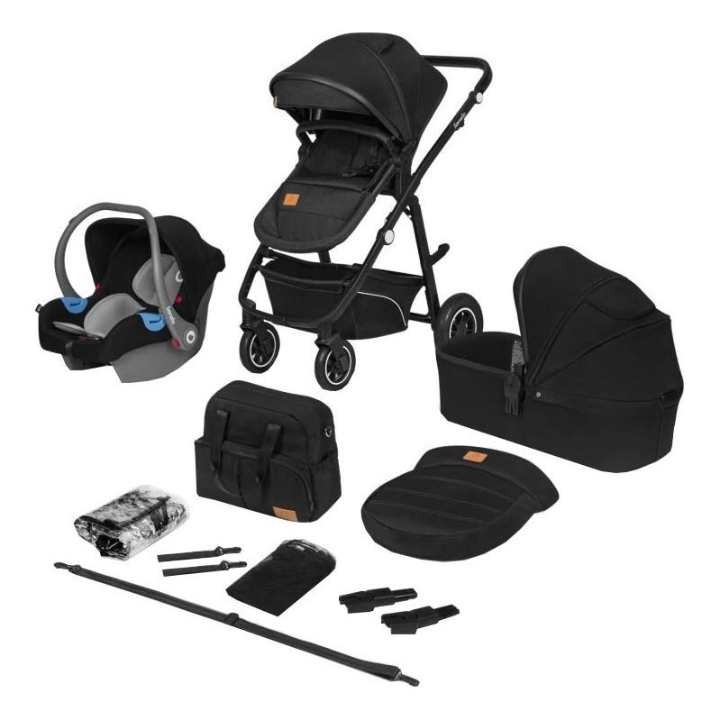 Lionelo - 3-in-1 kinderwagen BIANKA Black Onyx