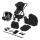 Lionelo - 3-in-1 kinderwagen BIANKA Black Onyx