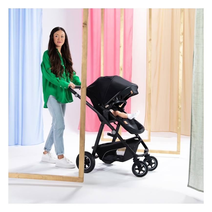 Lionelo - 3-in-1 kinderwagen BIANKA Black Onyx