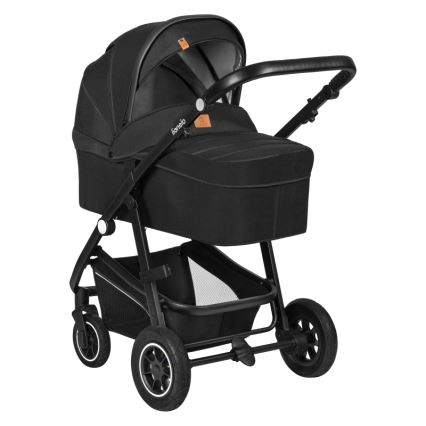Lionelo - 3-in-1 kinderwagen BIANKA Black Onyx