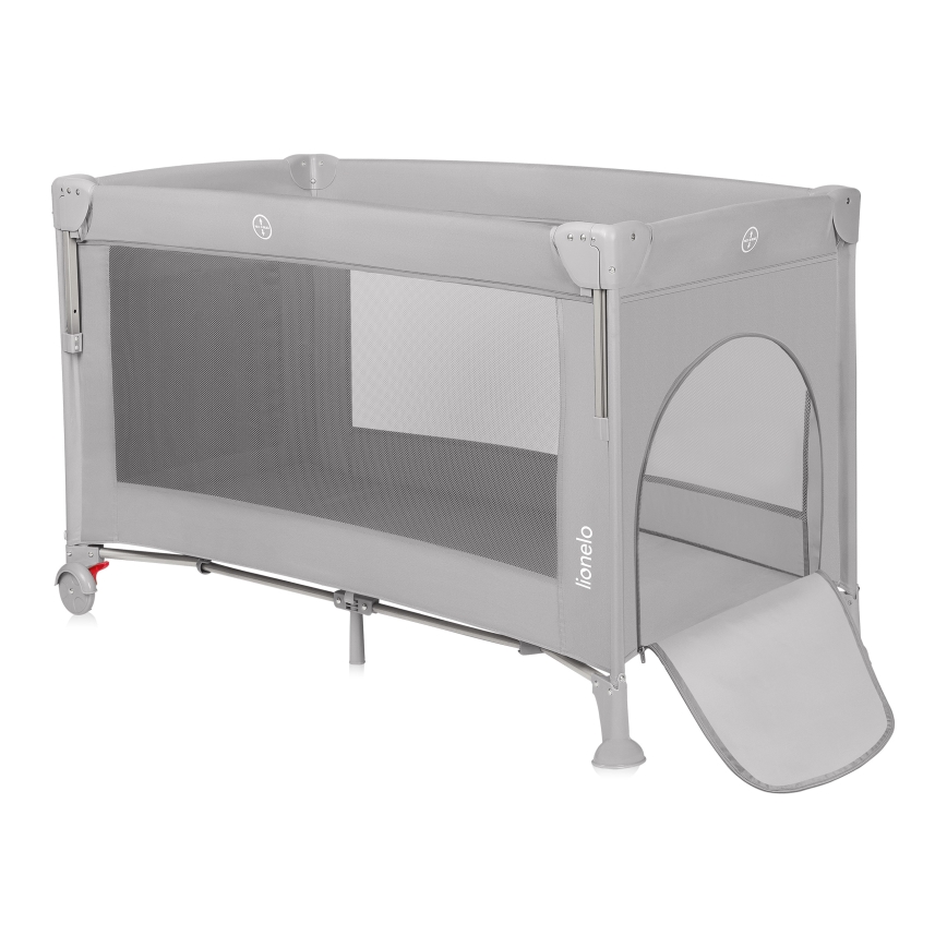 Lionelo - 3-in-1 Reisbed ELLEN Grey Concrete