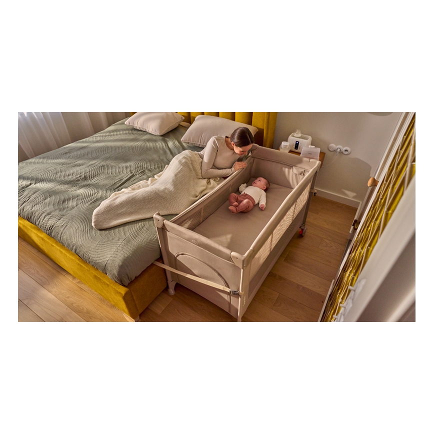 Lionelo - 3-in-1 reisbed ELLEN zandbeige