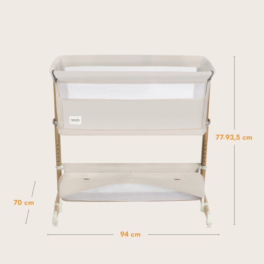Lionelo - 5-in-1 babybedje THOMI PLUS Beige Sand