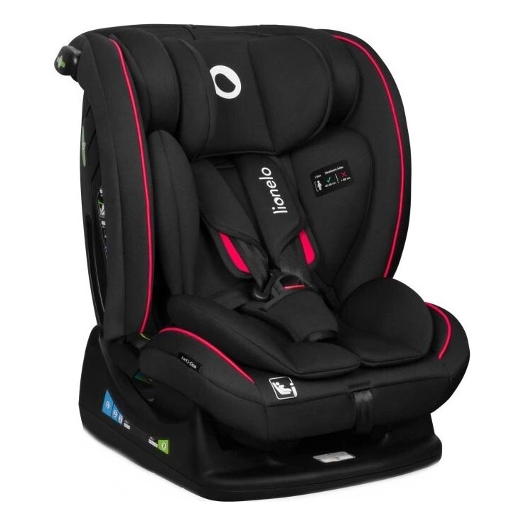Lionelo - Autostoel AART i-Maat 40-150 cm zwart/rood