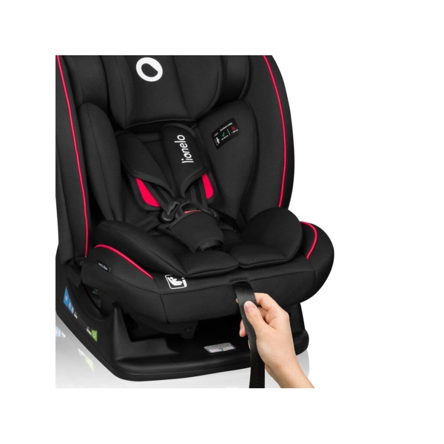 Lionelo - Autostoel AART i-Maat 40-150 cm zwart/rood