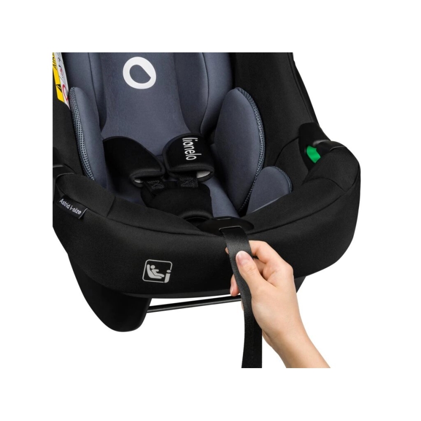 Lionelo - Autostoel ASTRID i-Maat 40-87 cm zwart