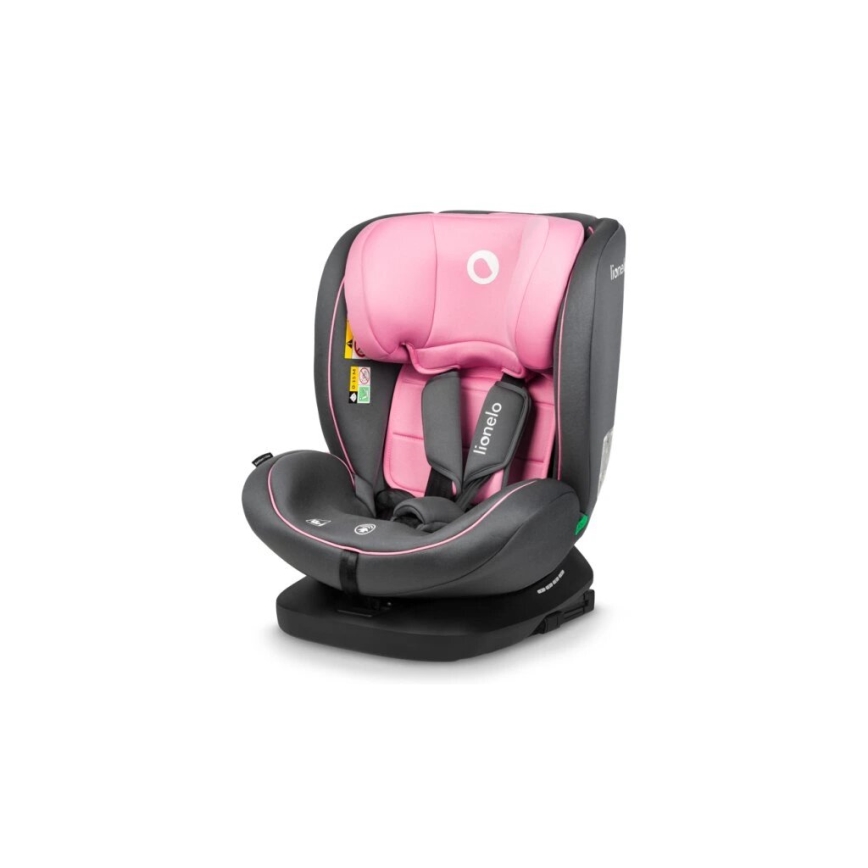 Lionelo - Autostoel BASTIAAN i-Maat 40-150 cm grijs/roze