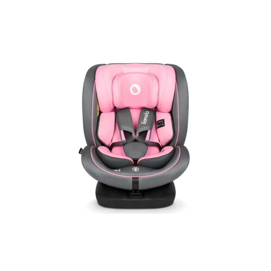 Lionelo - Autostoel BASTIAAN i-Maat 40-150 cm grijs/roze